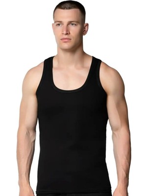 Sedef 3'lü Erkek Renkli Atlet Klasik Kesim-