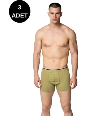 Sedef 3'lü Erkek Likralı Boxer -1013