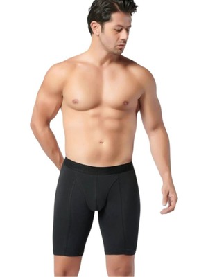 Gümüş 6'lı Erkek Uzun Likralı Boxer