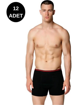Sedef Erkek Likralı Boxer 12'li PAKET-1013