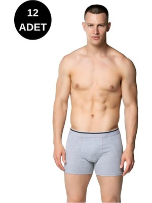 Sedef Erkek Likralı Boxer 12'li PAKET-1013