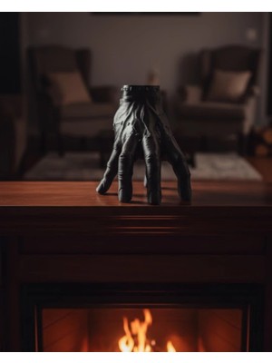 Cansa 3D Dekoratif Siyah El Obje 17X16 cm Gotik ve Modern Aksesuar