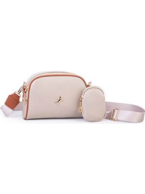 Nas Bag Kadın Mini Cüzdanlı Omuz ve Çapraz Çanta Kum Taba Lopez