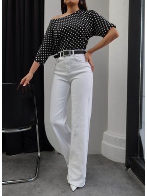 Esra Helvacı Likralı Straight Jean