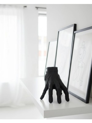 Cansa 3D Siyah El Biblo 27X22 cm Iddialı Ev Dekorasyonu