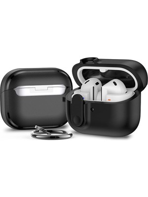 MobaxAksesuar Samsung Galaxy Buds 3 Fe / Buds 3 Pro / Buds 3 ile Uyumlu Kılıf Kilitli Tpu Premium Matte Trip Case