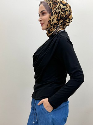 JOOQSTORE Drapeli Önü Şal Bluz