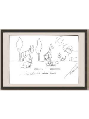 Karikatural Ceren Hancer 29X21CM Orijinal Karikatür BOD00659