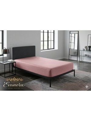 Evanora Home Textile TEK KİŞİLİK %100 Pamuklu Penye Lastikli Çarşaf - Yumuşak Doku