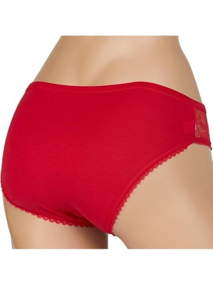 6'lı Dantelli Kadın Külot-Karışık Renk-Dondeza