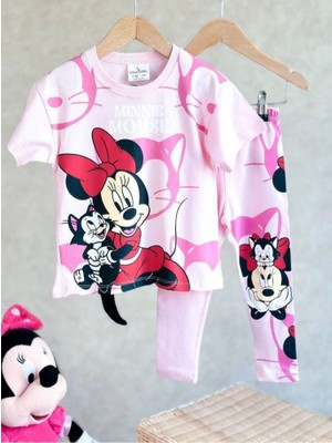 Butik Kız Çocuk %100 Pamuklu Taytlı Alt - Üst 2'li Takım