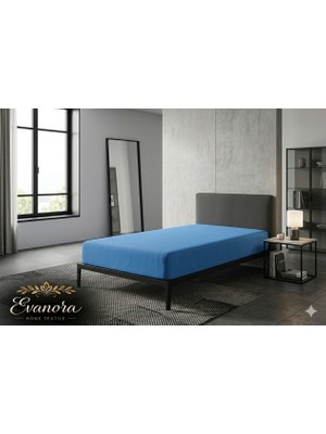 Evanora Home Textile TEK KİŞİLİK %100 Pamuklu Penye Lastikli Çarşaf - Yumuşak Doku
