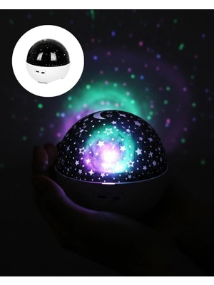 Cansa Sesle Tepki Veren Yıldız Projektör Oda Lambası