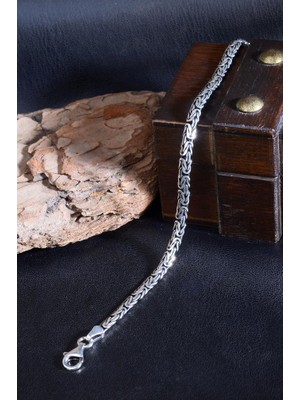 Innuendo 925 Ayar Gümüş Kral (King) Erkek Bileklik