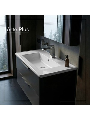 Turkuaz Seramik Cerastyle Arte Plus 65 x 45 cm Dolap Uyumlu Lavabo