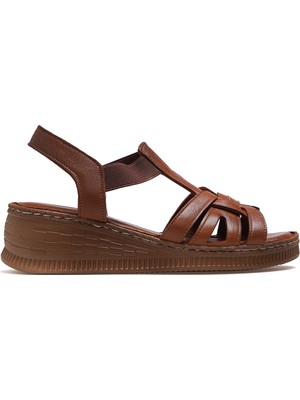 Venüs Kadın Deri Dolgu Topuk Günlük Sandalet 26Y 24028801Y Z