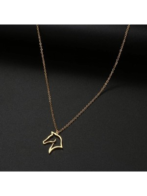 kuyumcudan At Figürü Gümüş Kolye