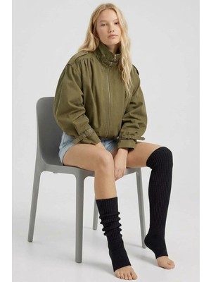 Cotenconcept Parmaksız Tabanlı Ince Fitilli Diz Üstü Pamuk Karışımlı Tozluk