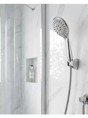 Buyx Çok Fonksiyonlu El Duşu ve Duş Hortumu Seti Mafsallı Tutacak Dayanıklı Hortum - BU002T-7HG8T9