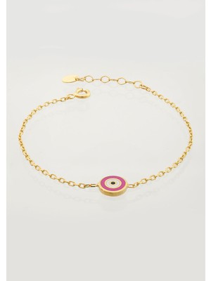 İryum Nazar Gözü Figürlü Çocuk Zincir Bileklik