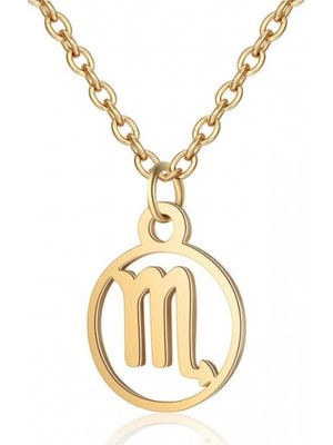 kuyumcudan Akrep Burcu Altın Kaplama Gümüş Kolye