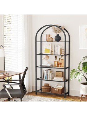 Enc Home Siyah Ütopya Metal Kitaplık ve Raf 150X70X40