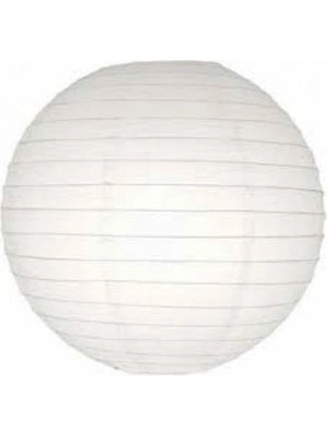 Cansa Dekoratif Çin Feneri – Kağıt Lamba - Beyaz - Dev Boy