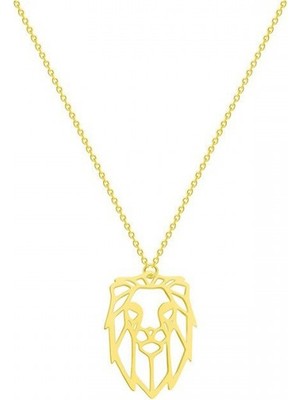 kuyumcudan Aslan Altın Kaplama Gümüş Kolye