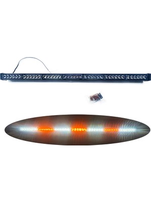 Koto Off Road Tepe Lambası Beyaz Sarı Çakarlı LED Bar 100 cm Kumandalı