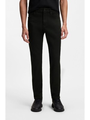 Boss Erkek Denim Kumaş  Normal Bel Düz Model Siyah Pantolon 50560463-001
