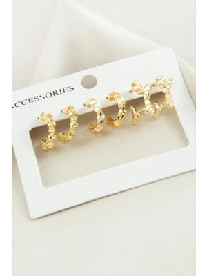 İsmiyle Al 6 Adet Yıldız Halka Küpe