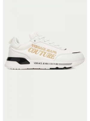Versace Erkek Nefes Alabilen Astarlı Rahat Tabanlı Logo Desenli Beyaz Sneaker 80YA3SA5 ZSE13-003