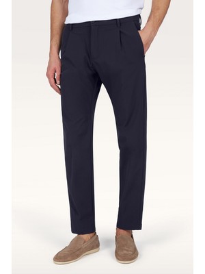 Paul & Shark Erkek Normal Bel Regular Fit Rahat ve Esnek Kumaş Düz Paça Lacivert Pantolon 25414071-013