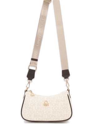 Benetton BNT_1768 12X23X8 Çapraz Bej Kadın Çanta