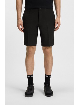 Boss Erkek Dar Kesim Su Geçirmez Esnek Kumaşlı Siyah Şort 50540337-001