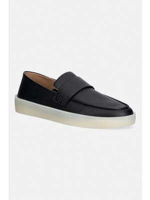 Boss Erkek Deri Rahat Yumuşak Taban Klasik Kesim Siyah Sneaker 50563163-001