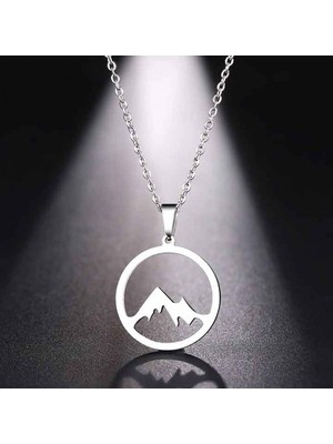 kuyumcudan Dağ Gümüş Kolye - V029