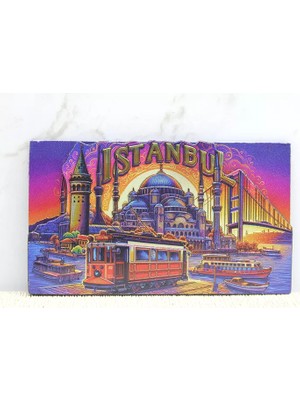 Zenvia Ahşap Istanbul Temalı Magnet - Model 9