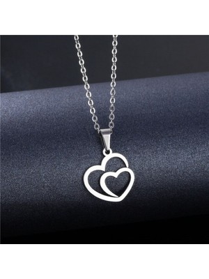 kuyumcudan Kalp Içinde Kalp Gümüş - V075