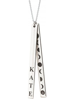 kuyumcudan Ayın Evreleri Gümüş Kolye - V007