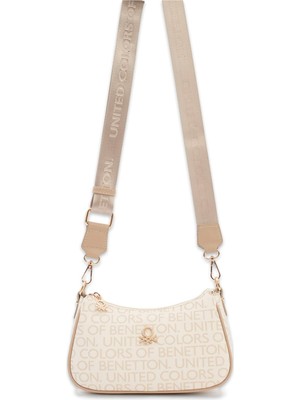 Benetton BNT_1768 12X23X8 Çapraz Bej Kadın Çanta