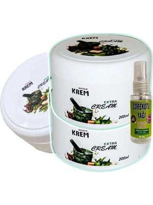 Muzicevi Krem Bakım Masaj Kremi 3X125 Ml+30 ml Çörek Otu Yağı ile