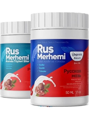 Olegovich Medicine Rus Merhemi 50 ml ( Tüy Dökücü - Tüy Azaltıcı ) 2'li Set