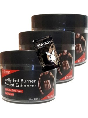 Belly Fatburner Sweat Enhancer Kadınlar Için Krem 3X100 ml + 1 Adet Jel ile