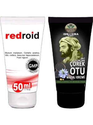 Süper Redroid Bakım Kremi 50 Ml+Ibn-I Sina Çörek Otu Kremi 50 ml