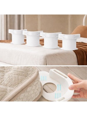 Powermaster Pratik 4’lü Nevresim Çarşaf Tutucu Sabitleyici Çarşaf Düzenleyici Sabitleyici Görünmez Çarşaf Kilidi