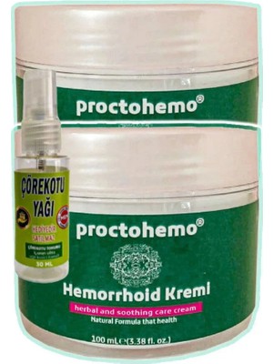Proctohemo Masaj Bakım Kremi 2X100 Ml+30 ml Çörek Otu Yağ ile