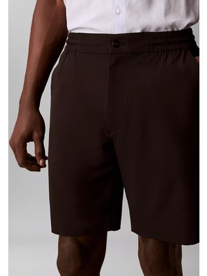 Calvin Klein Erkek Normal Kesim Beli Lastikli Siyah Şort LV04LF606G-UB1