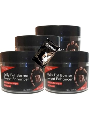 Eelhoe Belly Fatburner Sweat Enhancer Krem 100 ml x 4 Adet + Jel