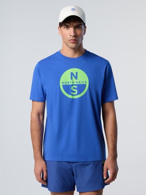 North Sails Regular Fit Logo Baskılı %100 Pamuk Bisiklet Yaka Tişört